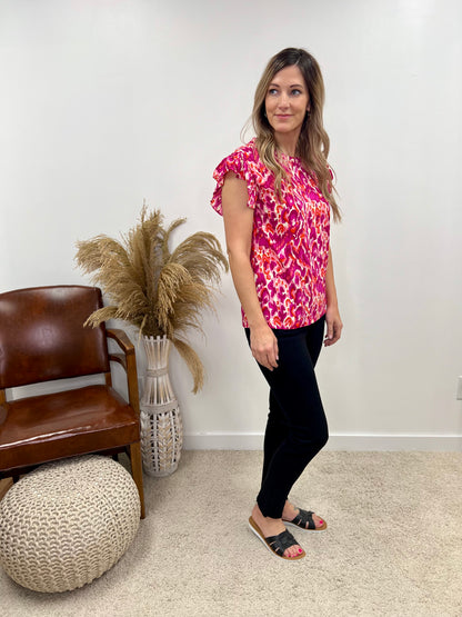 The Shelley Vibrant Printed Blouse