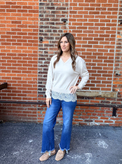 The Bernadine V-Neck Long Sleeve Top