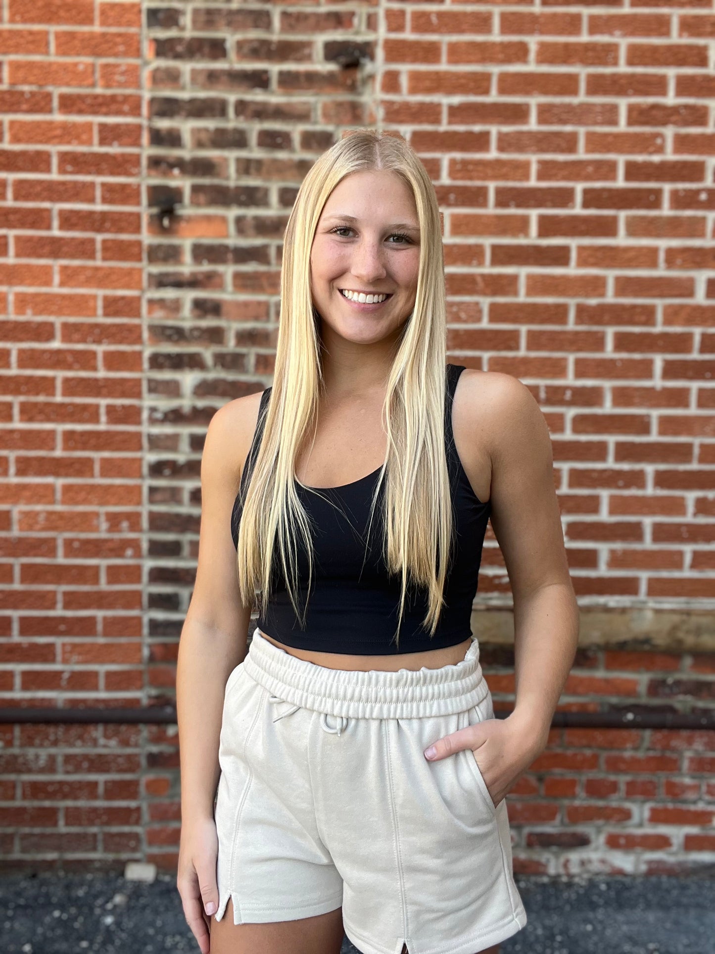 The Terry Taupe Draw String Shorts