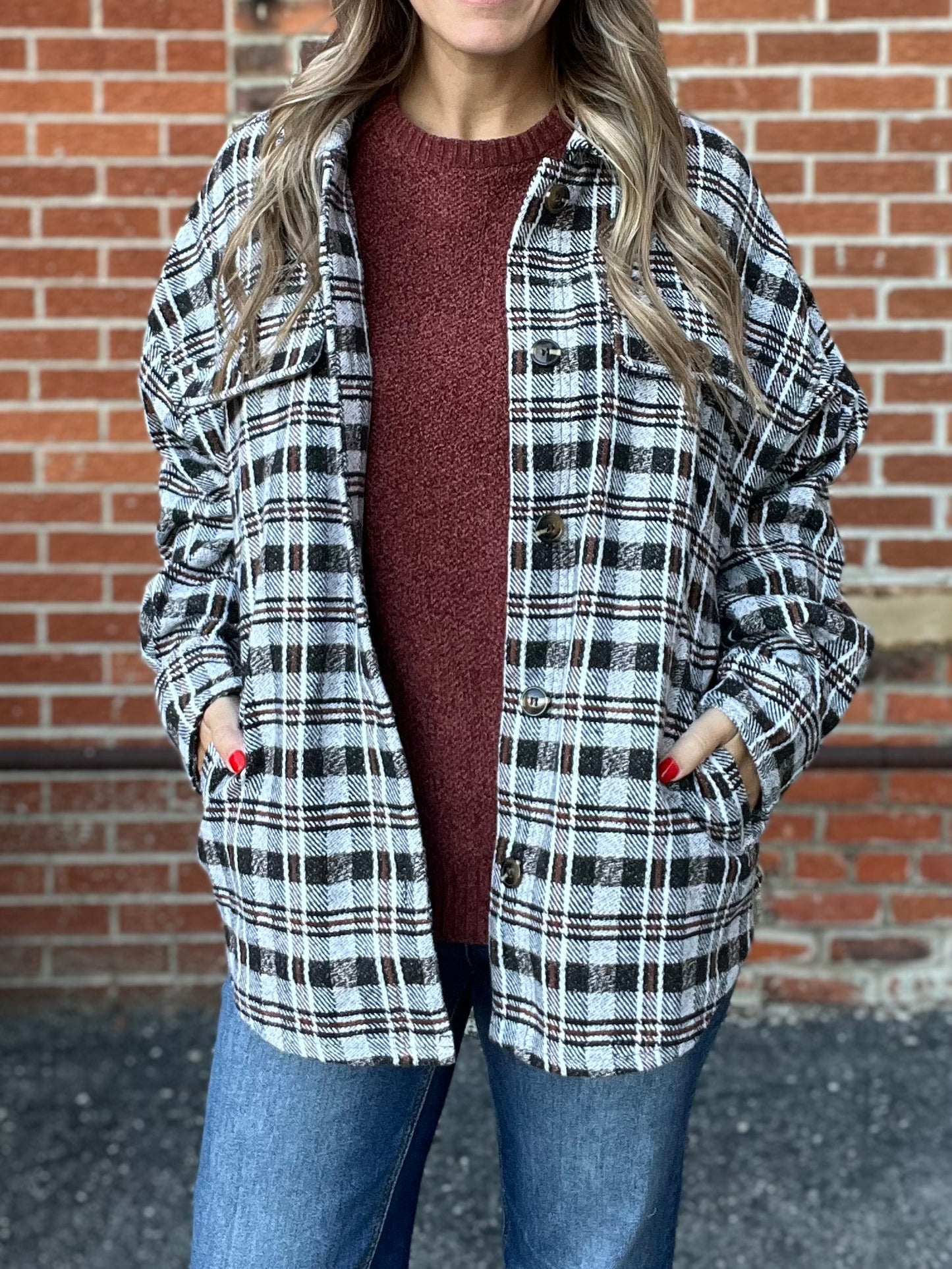 The Roman Rustic Plaid Shacket