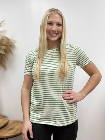 The Maelyee Basic Striped Cotton Tee
