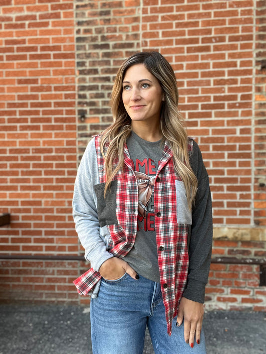 The Carley Patched Flannel