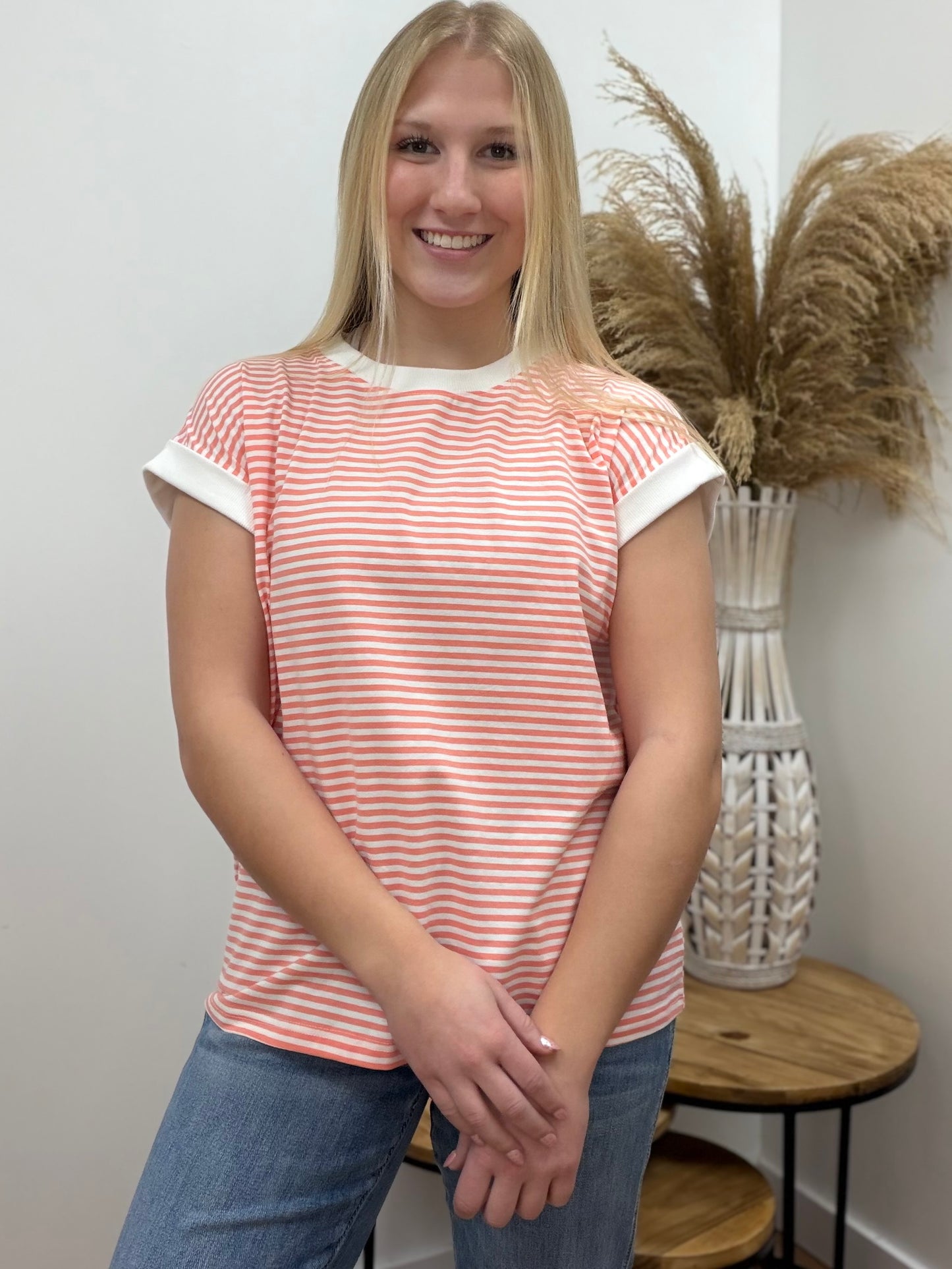 The Packton Contrast Striped Top