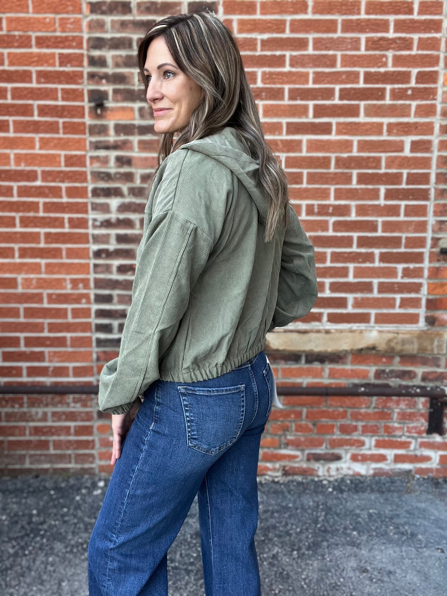 The Aven Corduroy Zip Up Jacket