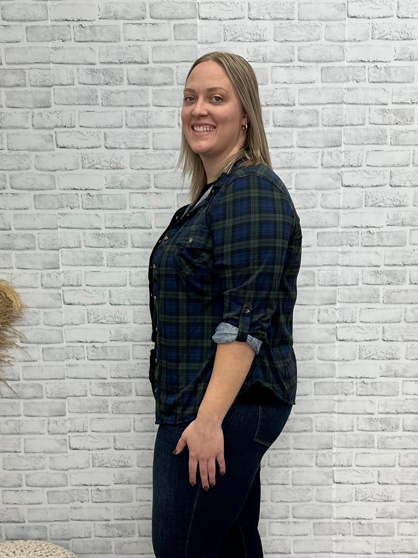 The Mallorie Curvy Flannel