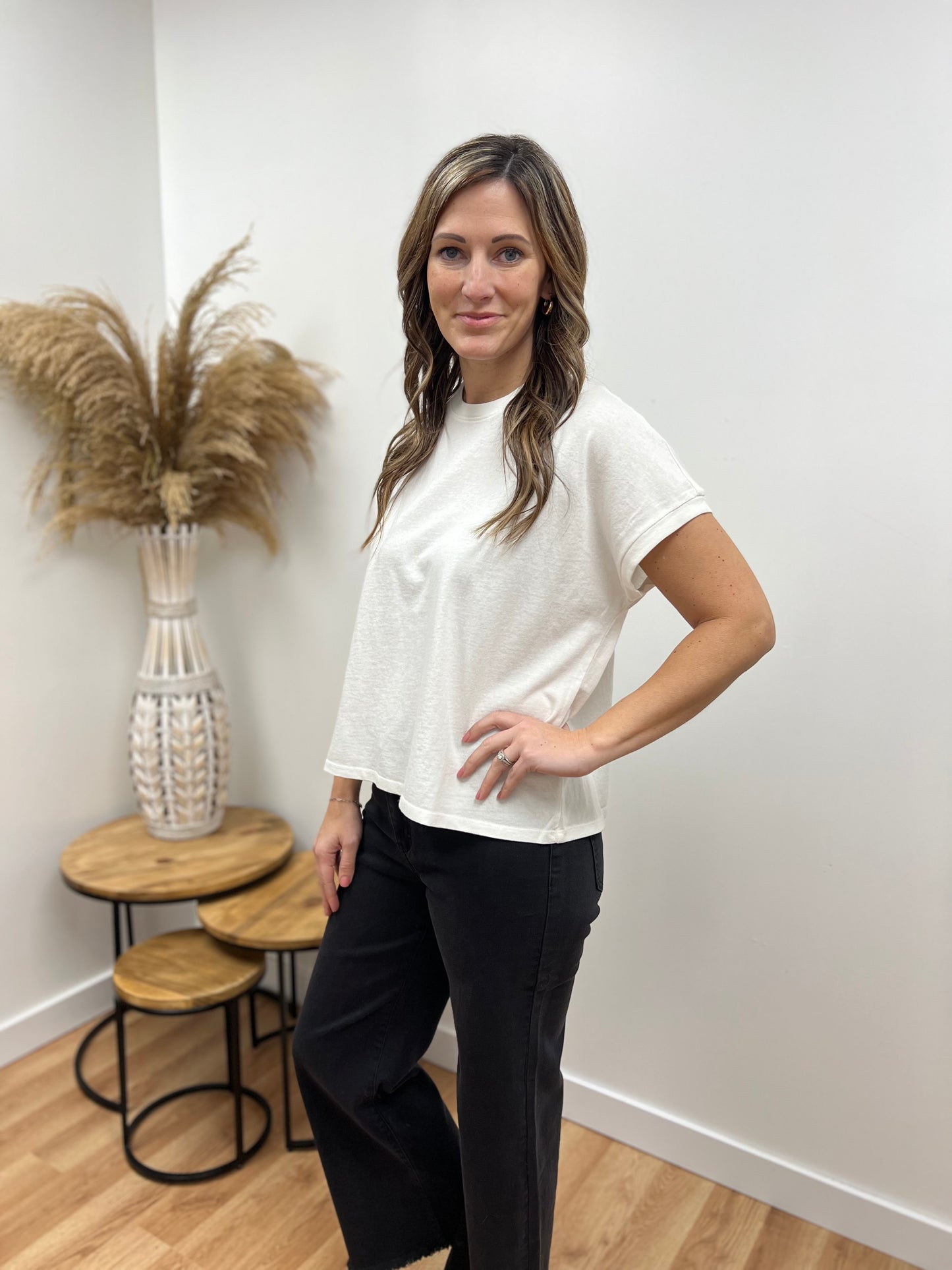 The Hayleigh Drop Shoulder Everyday Tee