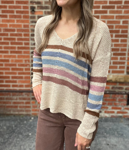 The Rivah Colorful Breezy Sweater