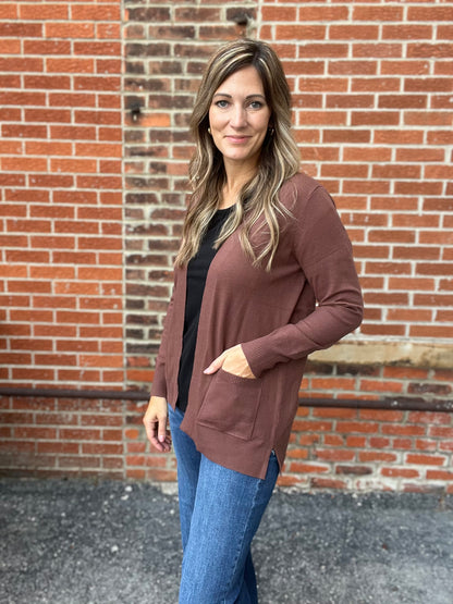The Waken Chocolate Cardigan