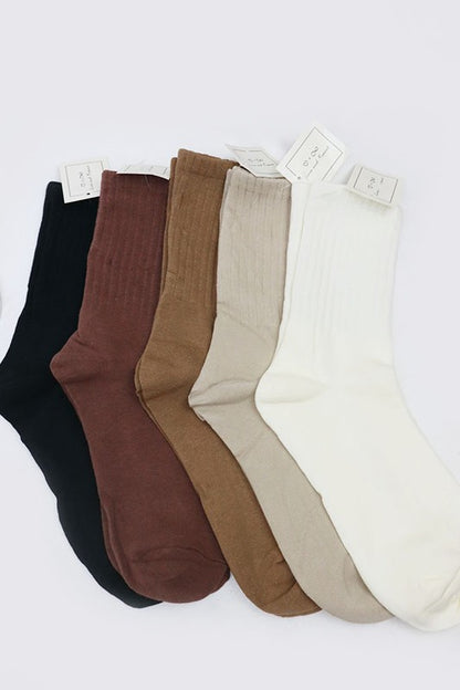 Basic Neutral Tone Socks