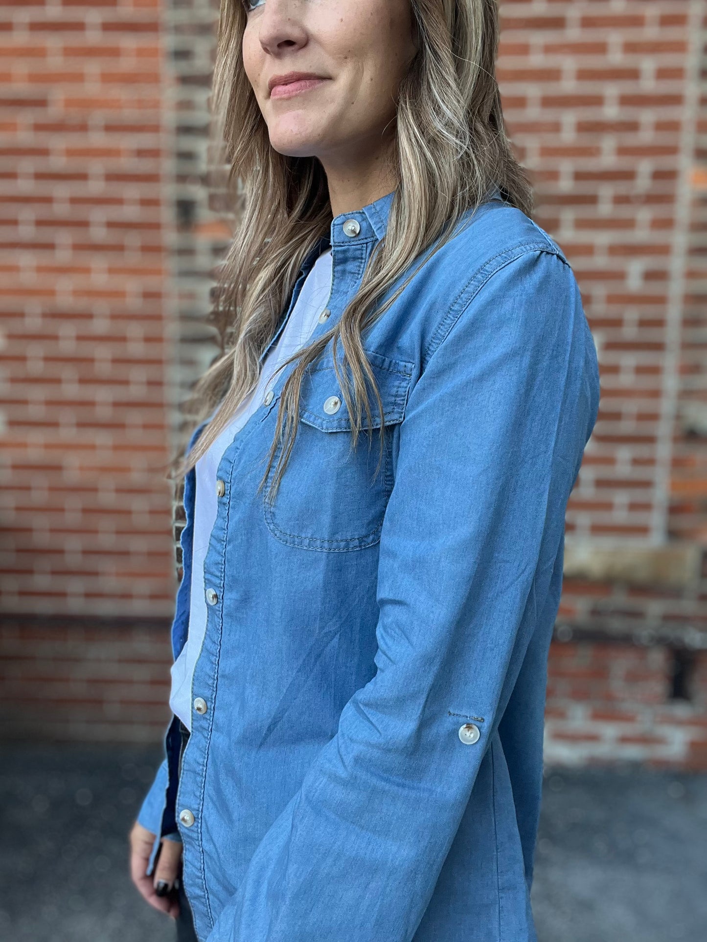 The Cami Denim Long Sleeve