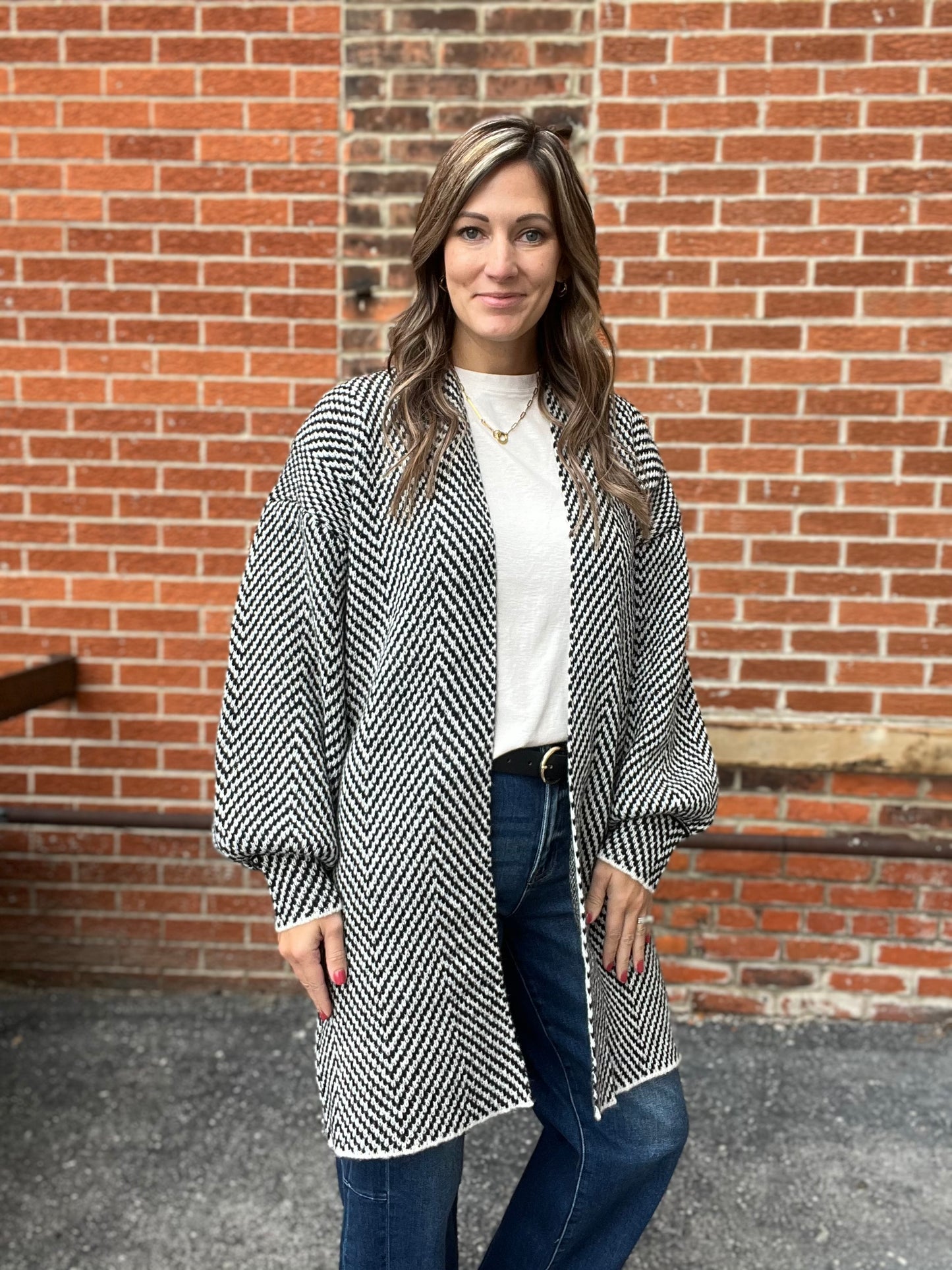 The Mabel Chevron Cardigan