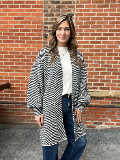 The Mabel Chevron Cardigan