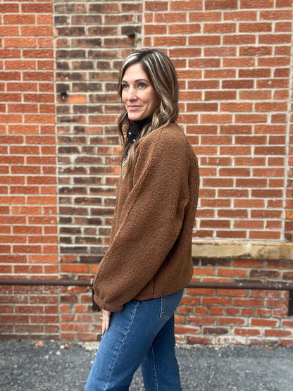 The Celeste Color Block Fleece Jacket