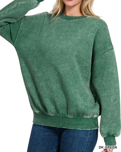 BEST SELLER! Mineral Wash Pullover Sweatshirt