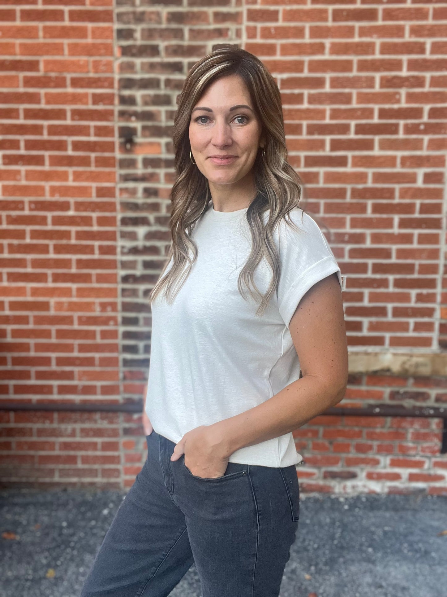 The Trisha Solid Basic Short Sleeve Top