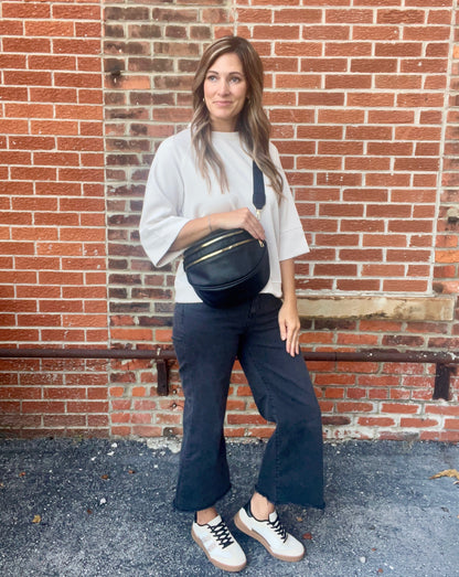The Sandars 3/4 Sleeve Boxy Top