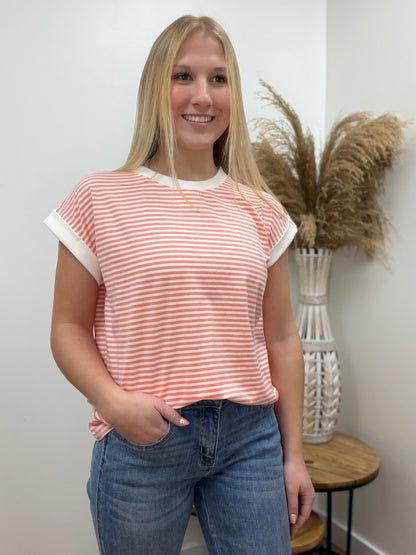 The Packton Contrast Striped Top