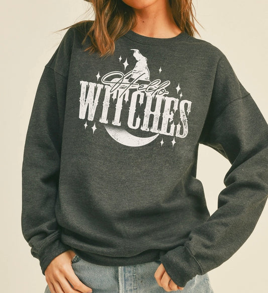 Hello Witches Graphic Sweatshirt