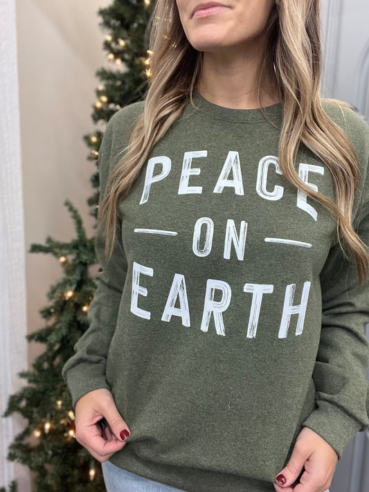 Peace On Earth Graphic Crewneck