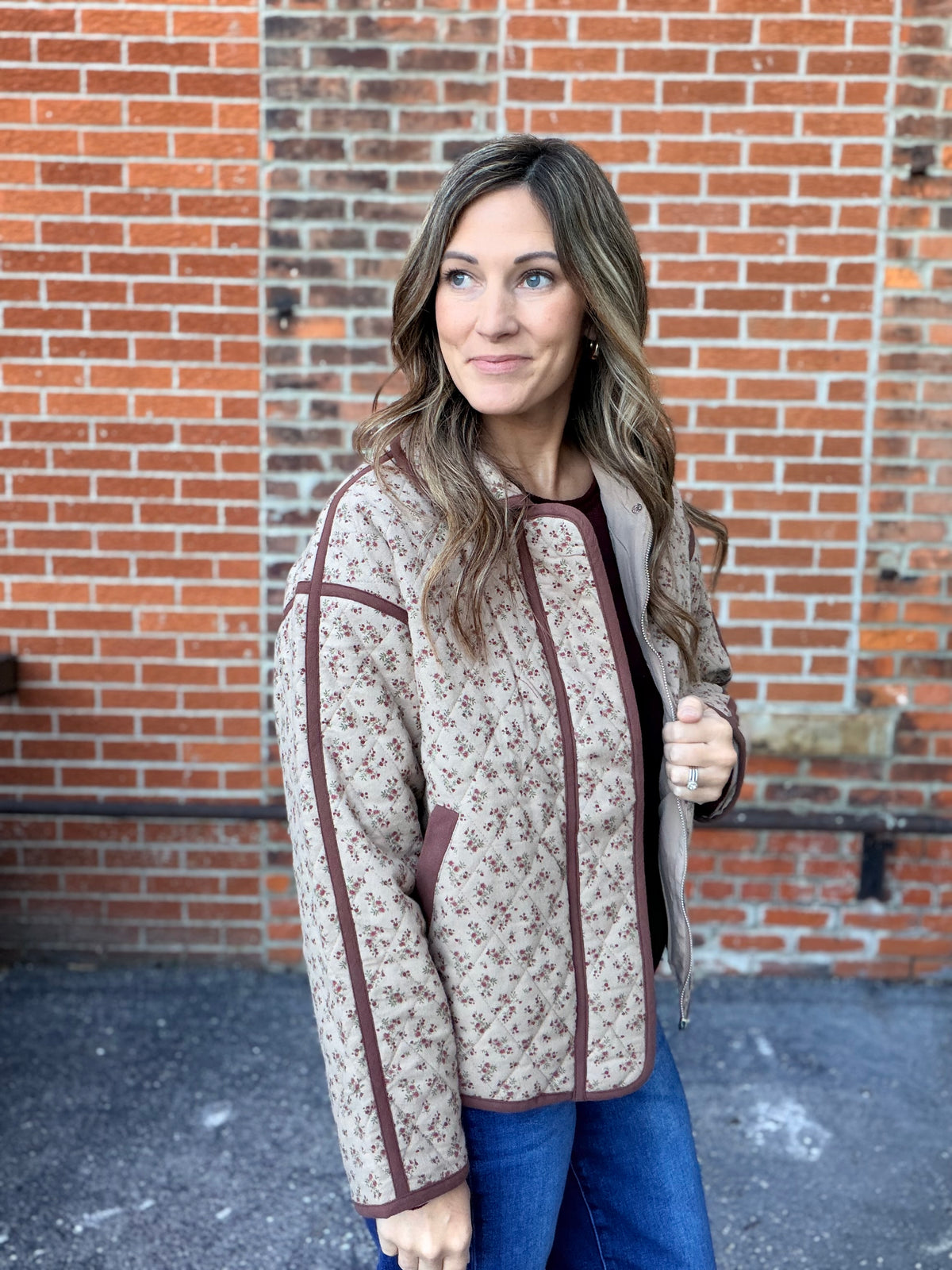 The Primrose Floral Quilted Jacket