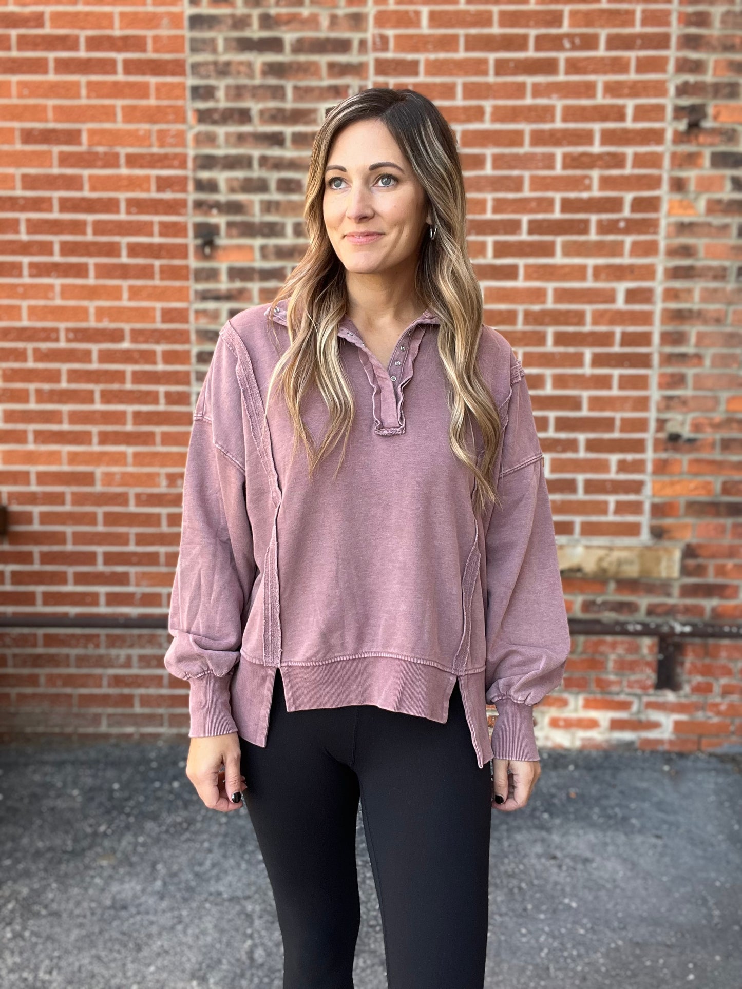 The Season Spiced Mineral Wash Pullover Sweatshirt