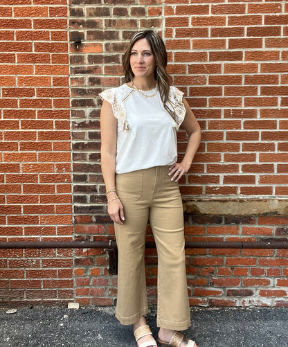 The Mae Soft Wash Wide Leg Pants