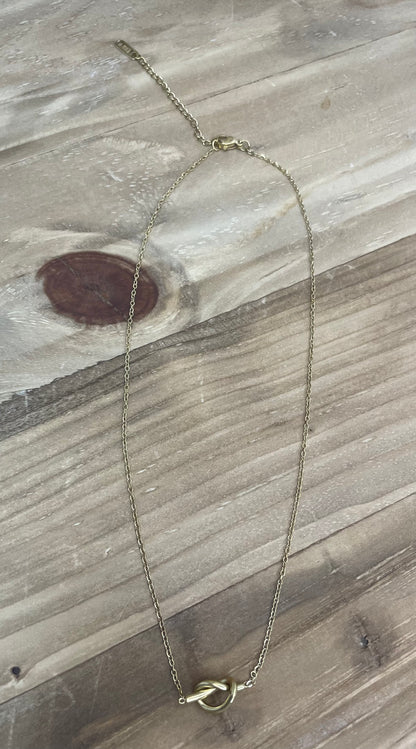 The Liana Gold Knot Necklace