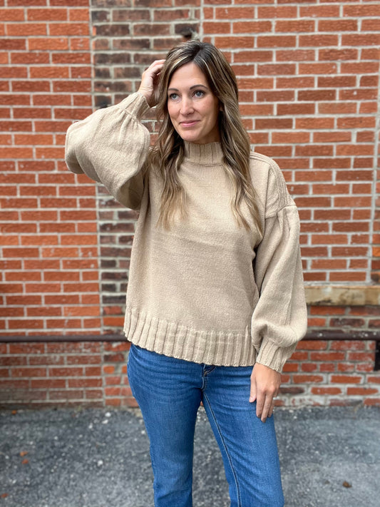 The Dexter Mocha Ribbed Sweater