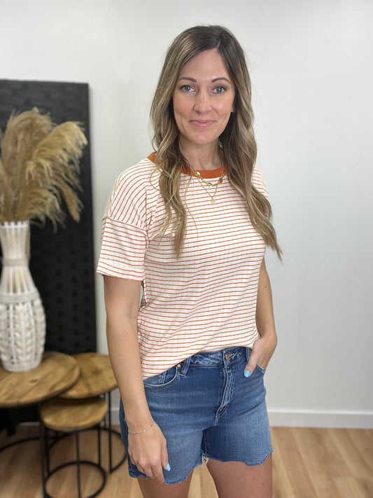 The Milton Striped Basic Top