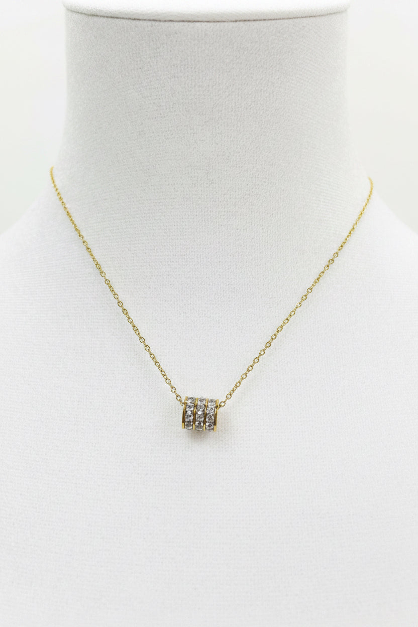 The Liora Diamond Barrel Necklace