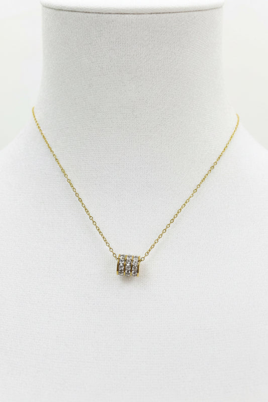 The Liora Diamond Barrel Necklace