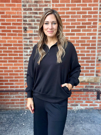 The Chloe Scuba Half Zip Pullover