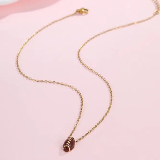 Game Day Football Charm Necklace