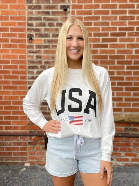 The Patriot USA Graphic Long Sleeve Top
