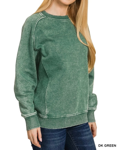 The Kollin Acid Washed Pullover Sweatshirt