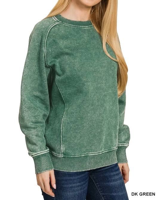 The Kollin Acid Washed Pullover Sweatshirt