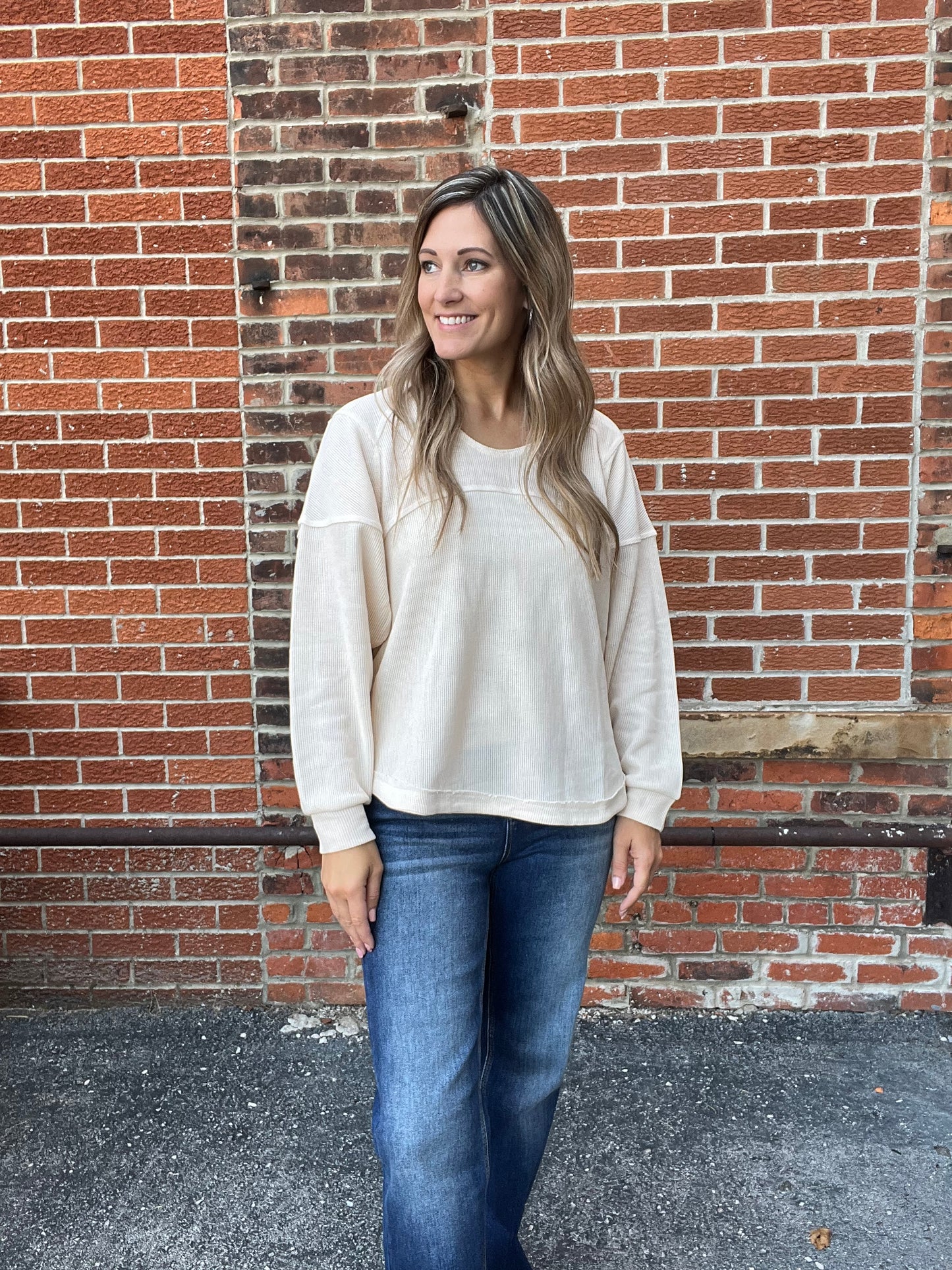 The Camberlyn Cream Thermal Top