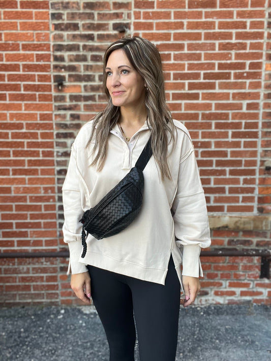 The Bryn Quarter Snap Pullover Sweatshirt