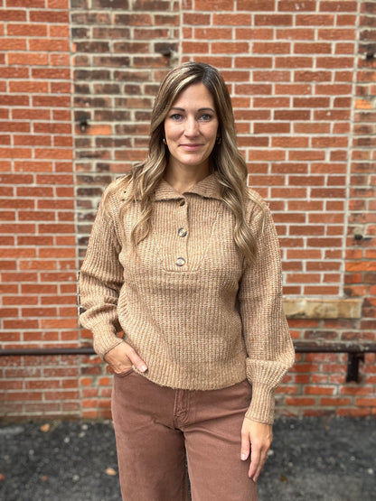 The Maxlum Pullover Button Collar Sweater