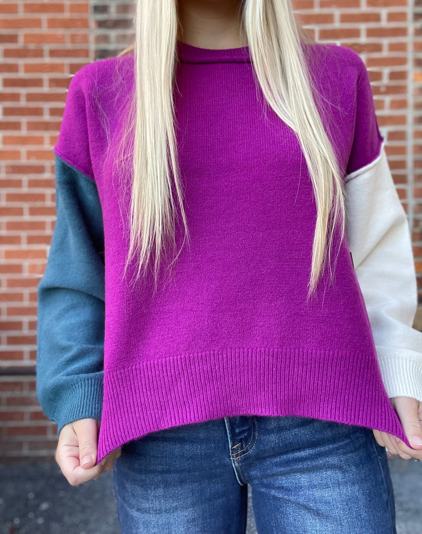 The Nala Multi Color Long Sleeve Sweater