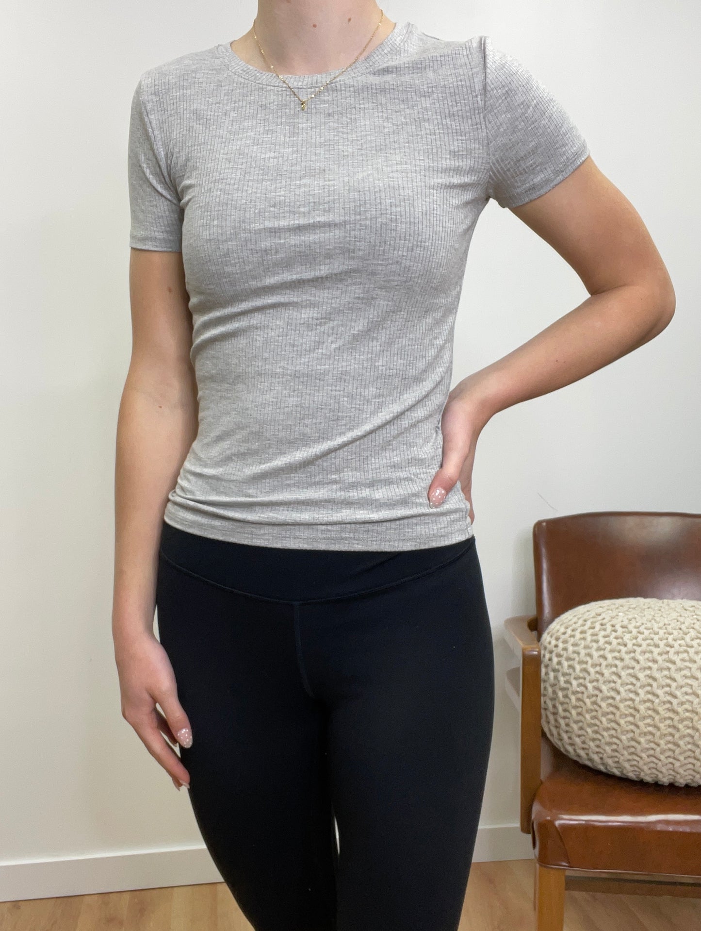 The Sable Simple Ribbed Top