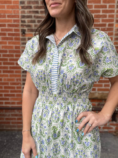 The Aaliyah Printed Midi Dress