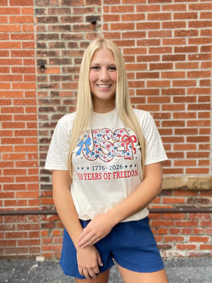 The American Floral USA Tee