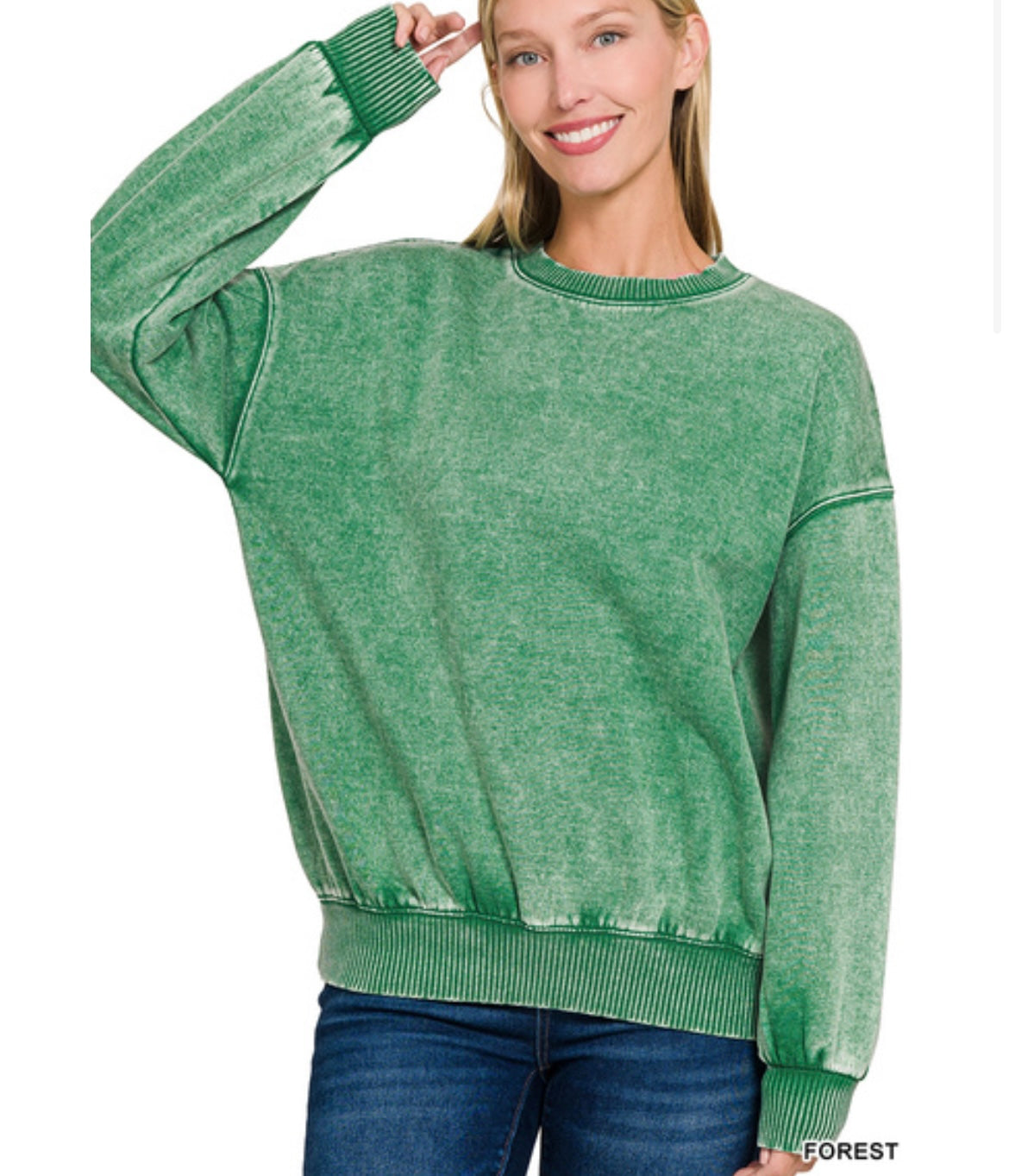 BEST SELLER! Mineral Wash Pullover Sweatshirt