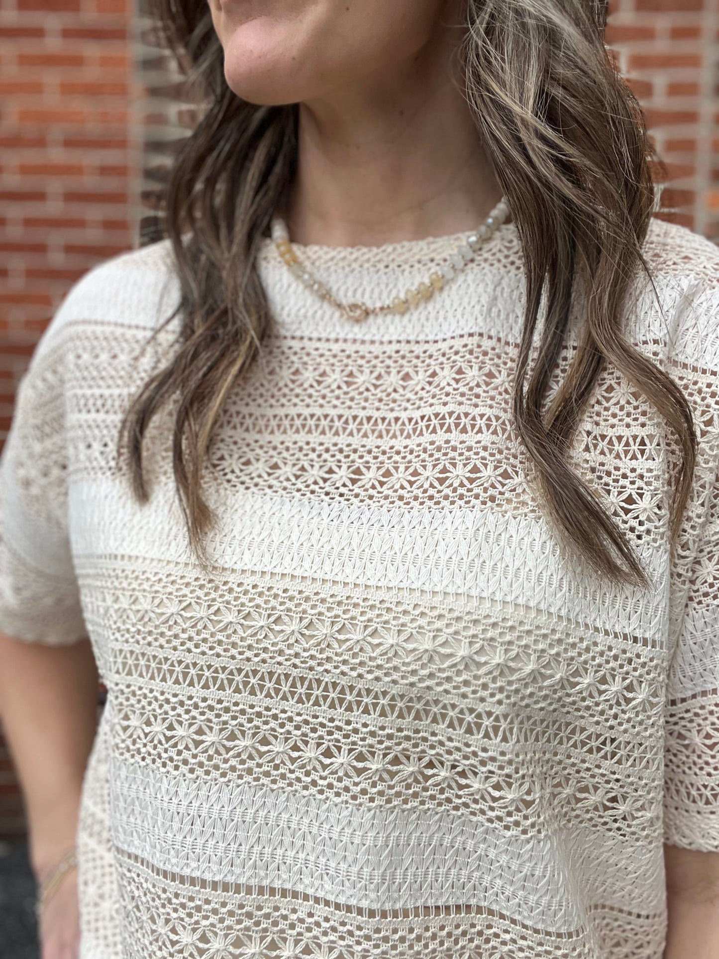 The Sorella Crochet Summer Knit Top