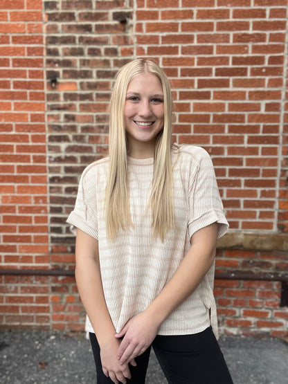 The Millo Raised Ribbed Top