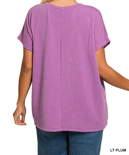 The Delaney Curvy Textured Top