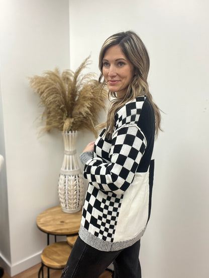 The Rhett Checkered Cardigan