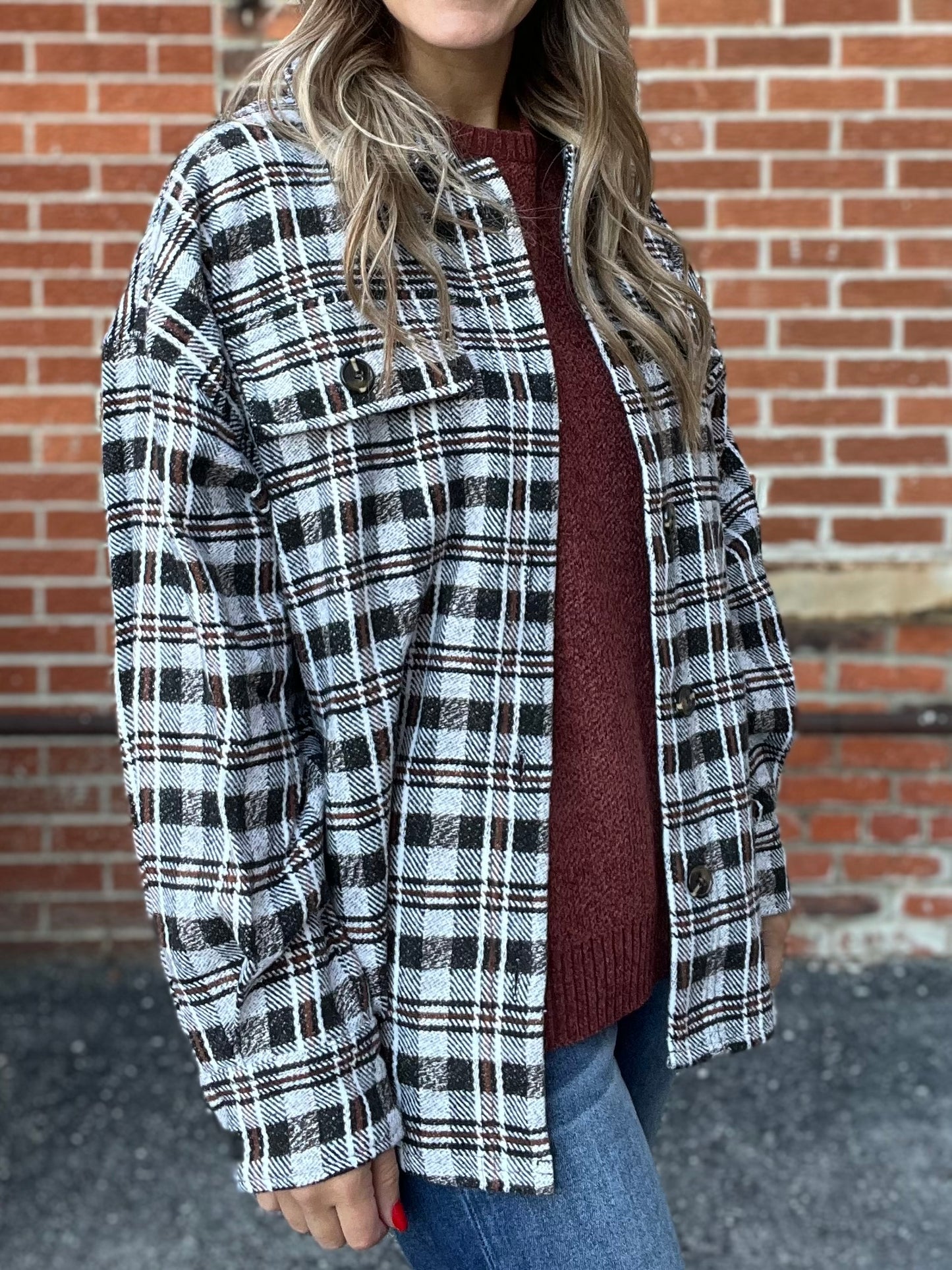 The Roman Rustic Plaid Shacket