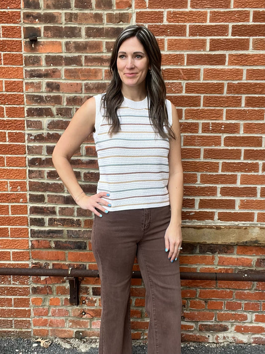 The Remley Striped Chunky Knit Sweater